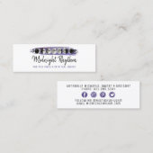 水彩月月輪夜空ソーシャルメディア スキニー名刺 (正面/裏面)