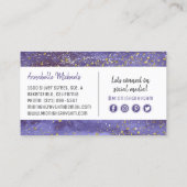 水彩月月輪夜空ソーシャルメディア 名刺 (裏面)