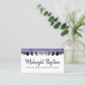 水彩月月輪夜空ソーシャルメディア 名刺 (スタンド正面)