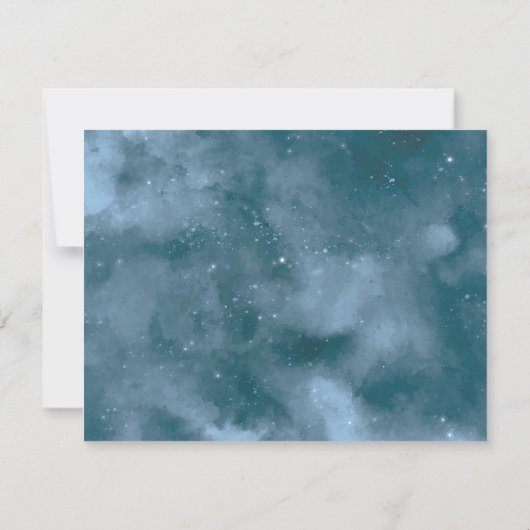 水彩月相賀状 ノートカード (裏面)