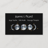 水彩月相（星付き） 名刺 (正面)