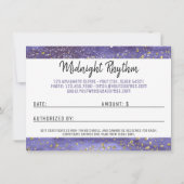 水彩月輪月輪商品券カード 招待状 (裏面)