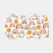 水彩望峰お洒落虹と太陽 フェイバーボックス (折り畳みなし)