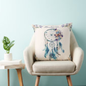 水彩望峰ドリームキャッチャーパーソナライズされた名 クッション (椅子)