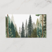 水彩木地おむつラッフルベビーシャワー エンクロージャーカード (裏面)