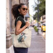 水彩木地のピーカカスタムー トートバッグ