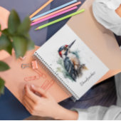 水彩木地のピーカカスタムー ノートブック