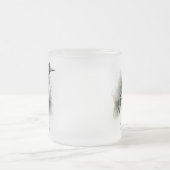 水彩木地のピーカカスタムー フロストグラスマグカップ (中央)