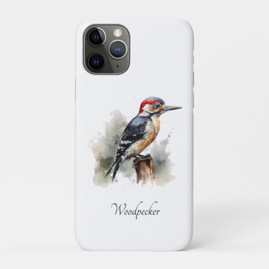 水彩木地のピーカカスタムー Case-Mate iPhoneケース (裏)