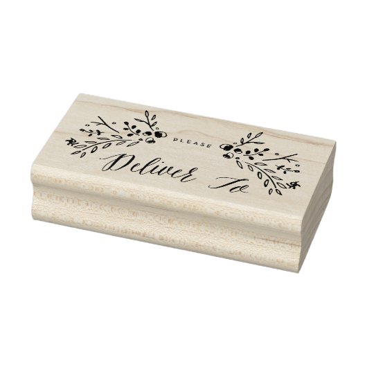 水彩木地をお届け下さい ラバースタンプ (スタンプ)