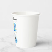 水彩木地フクロウ赤ちゃんシャワー 紙コップ (左)