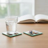 水彩木地ペッカー ガラスコースター