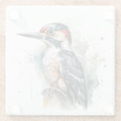 水彩木地ペッカー ガラスコースター (裏面)