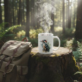 水彩木地ペッカー コーヒーマグカップ