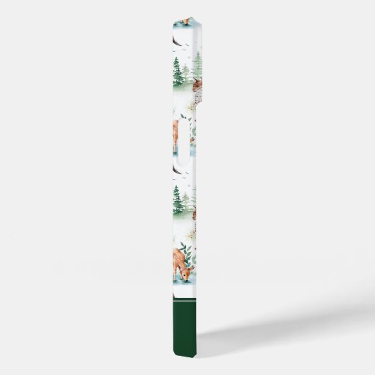 水彩木地赤ん坊の動物模様 Case-Mate iPhoneケース (裏面 / 右)