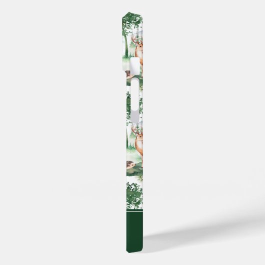 水彩木地赤ん坊の動物模様 Case-Mate iPhoneケース (裏面 / 左)