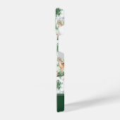 水彩木地赤ん坊の動物模様 iPhoneケース (左側面)