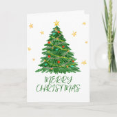 水彩木目出しクリスマスカード シーズンカード (正面)