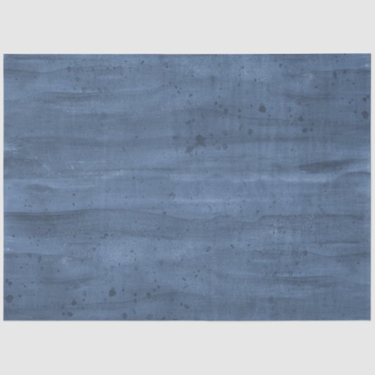 水彩木素朴海軍ブルーデコページ 薄葉紙 (正面)