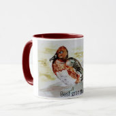 水彩木鴨 マグカップ (正面左)