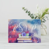 水彩本の結婚式 出席確認カード シーズンカード (スタンド正面)