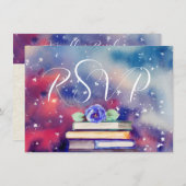 水彩本の結婚式 出席確認カード シーズンカード (正面/裏面)