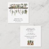 水彩本草薬植物学 スクエア名刺 (正面/裏面)