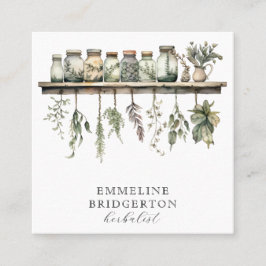 水彩本草薬植物学 スクエア名刺