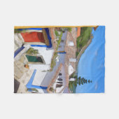 水彩村 フリースブランケット (正面(横))