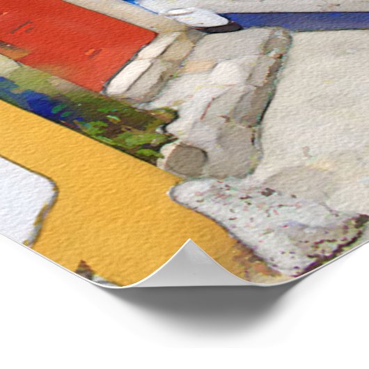 水彩村 ポスター (角)