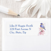 水彩東ブルーバードブルーバードアート ラベル (インサイチュ)