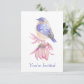 水彩東ブルーバードブルーバードアート 招待状 (スタンド正面)