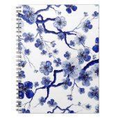 – 水彩東洋の模様と桜の枝。S ノートブック (正面)