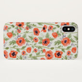 水彩東洋絵を描オレンジポピーの花 Case-Mate iPhoneケース (裏面(横))