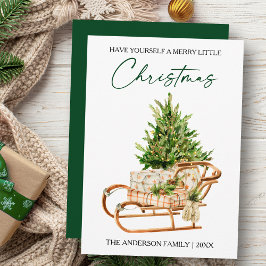 水彩松そり書道インクスクリプト シーズンカード