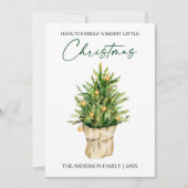 水彩松の書道インクスクリプト シーズンカード (正面)