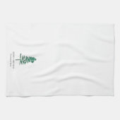 水彩松の木のクリモダンスマス キッチンタオル (横)