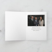 水彩松の木の写真ビジネスクリスマス シーズンカード (内部)