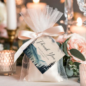 水彩松の木の山結婚の感謝 フェイバータグ