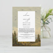 水彩松の木の森結婚の旅程 プログラム (スタンド正面)