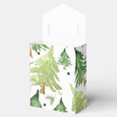 水彩松の木クラフトモダン素朴パーティー フェイバーボックス (オープン)