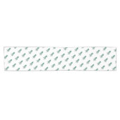 水彩松の木クリスマス ショートテーブルランナー (横)