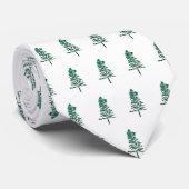 水彩松の木クリスマス ネクタイ (ロール)