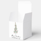 水彩松の木書道インククリスマス フェイバーボックス (オープン)