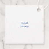 水彩松の木雪景色 フェイバータグ (裏面)