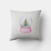 水彩松の木，地球 クッション (裏面)