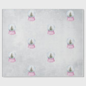 水彩松の木，地球 ラッピングペーパー (フラット)