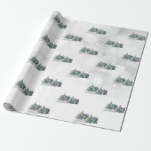 水彩松の木,森 ラッピングペーパー (アンロールド)