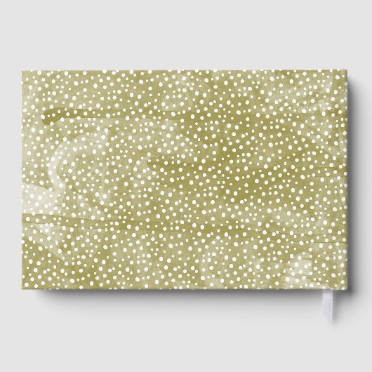 水彩松の枝クリスマスウィンターウェディング ゲストブック (裏面)