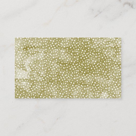 水彩松の枝クリスマスウィンターウェディング プレイスカード (裏面)